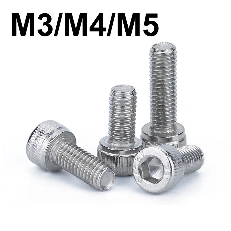 

Bolt M3/M4/M5 socket cap head screws bolt length 5mm to 160mm