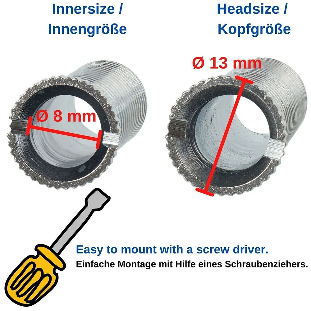 1/2/5 Pcs Kitchen Sink Strainer Screws 35mm 45mm Kitchen Sink Basket Strainer Waste Threaded Screw Connector