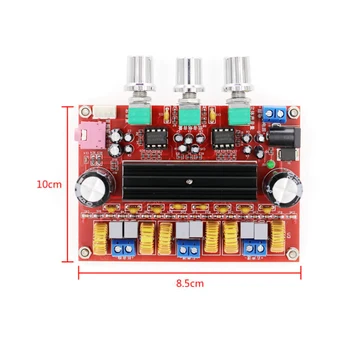 

XH-M139 2.1 Channel Digital Power Amplifier Board 12V-24V Wide Voltage TPA3116D2 50W+100W