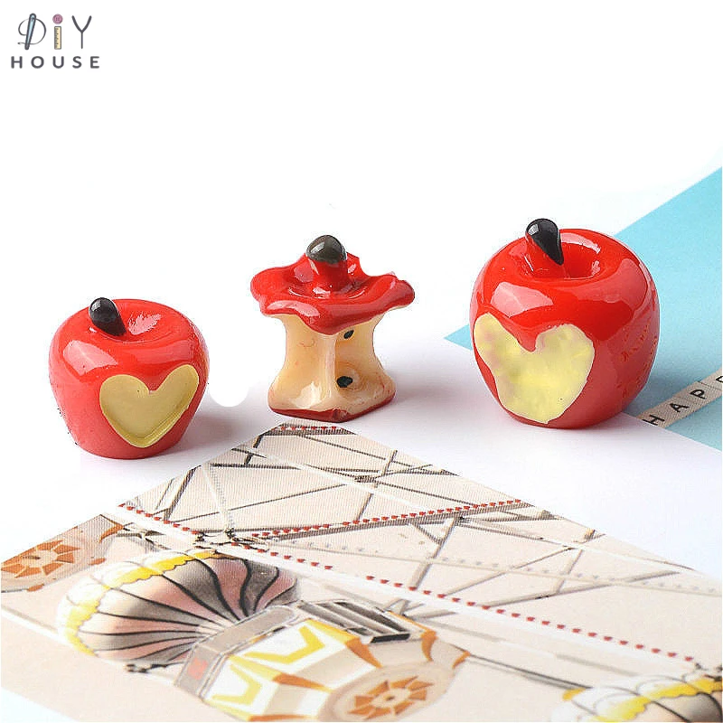 10/20 шт. моделирование для фруктов яблок плоское украшение из смолы Цвет DIY рукоделия смолы искусство аксессуары Basteln телефон оболочки Шапочка-парик из косичек
