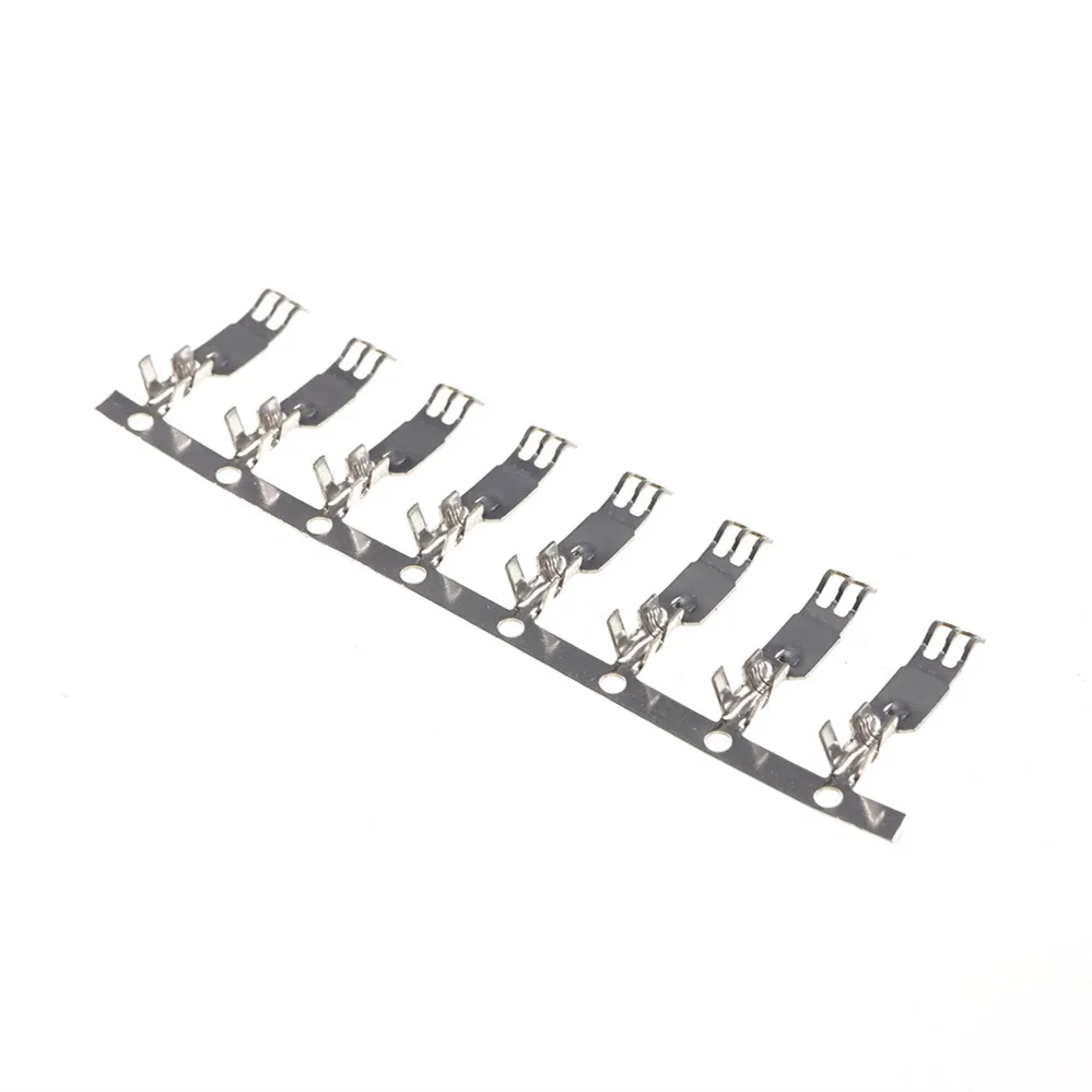 100 Pcs Crimp Terminal Tin Plated For 3.8mm Sata Power Housing Connector Short Version