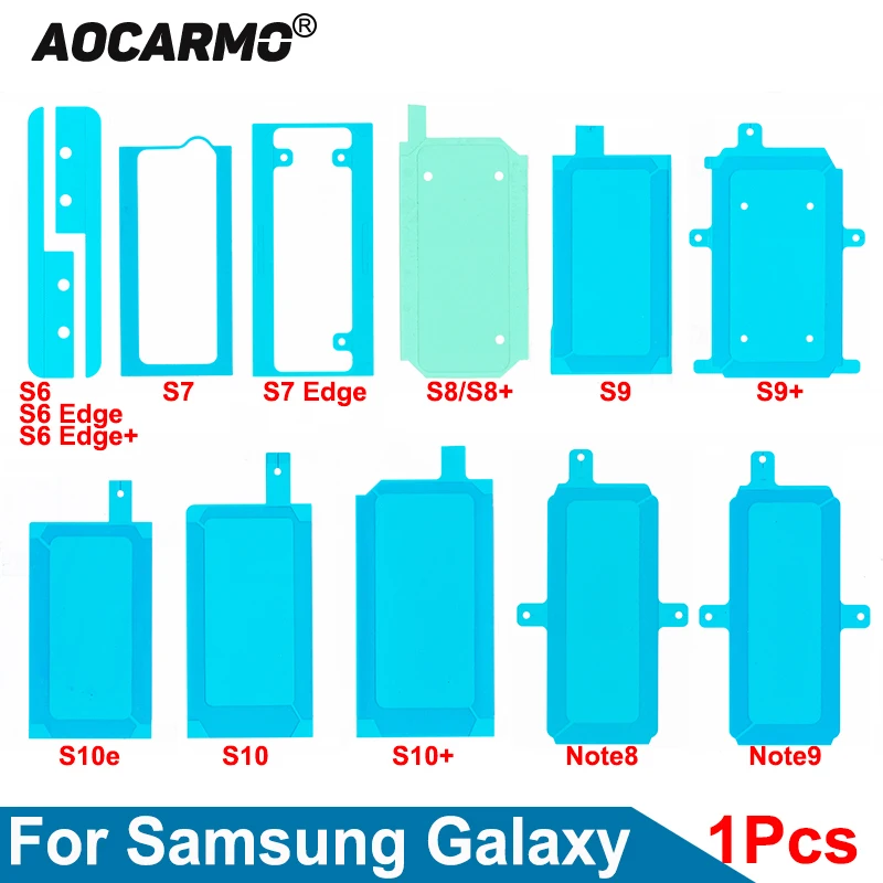 Водонепроницаемый клей-стикер Aocarmo для Samsung Galaxy S7 Edge S6 Note 8 9 S8 + S9 S10 Plus S10E | Мобильные