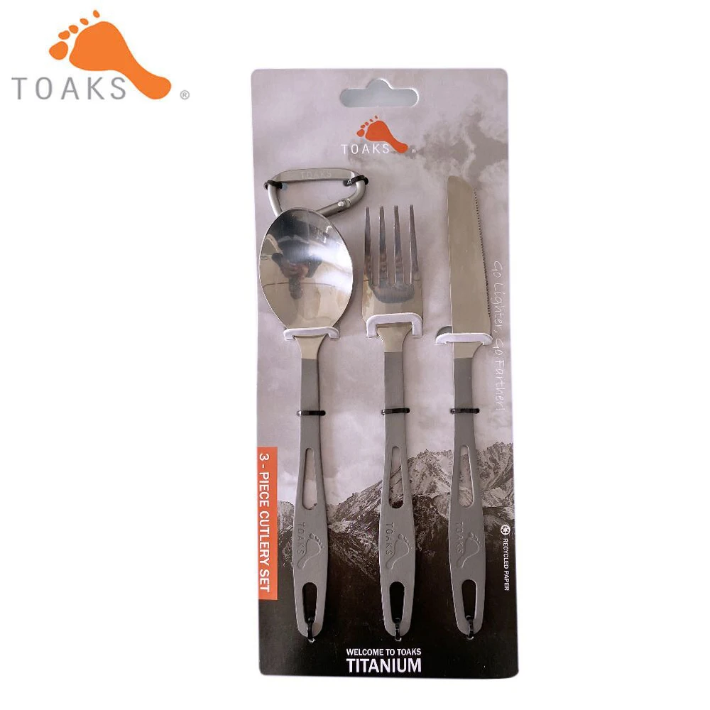 TOAKS Titanium 3 Piece Cutlery Set