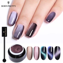 BORN PRETTY 5D キャットアイネイルゲル 5 ミリリットル磁気ソークオフ UV ゲルラッカー星空 Jade 効果ワニス黒ベース必要(China)