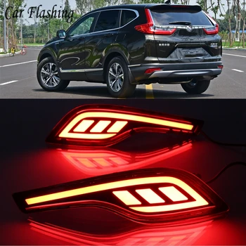 

Car Flashing 1Set Car LED Tail Rear Lamp Brake Light Rear Bumper Light Reflector lamp For Honda CR-V CRV 5th Gen 2017 2018 2019
