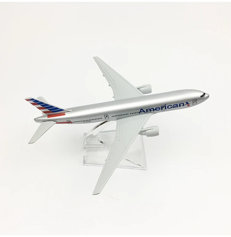 16 см 1/400 весы американские авиалинии Boeing 777 B777 самолет модель металлический самолет литье под давлением мальчиков подарок коллекция модель самолета