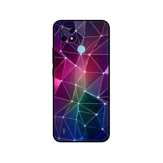 Realme C21 Case Silicon Back For OPPO RealmeC21 C 21 Phone Cover 6.5" Funda RMX3201 Bumper Capa Etui Soft black tpu case