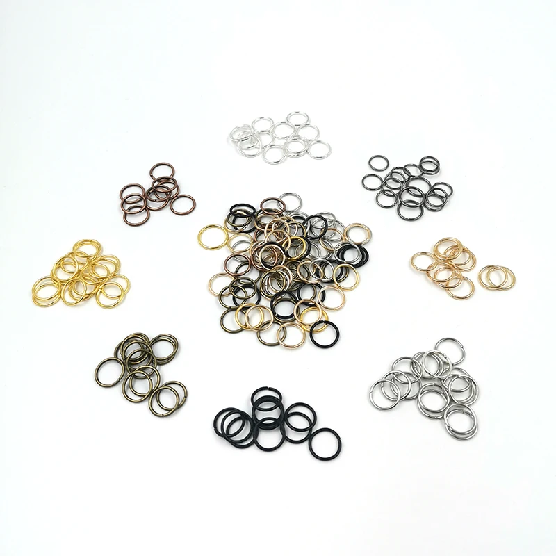 

200Pcs/Lot Circle Open Jump Rings Split Rings Connectors For DIY Jewelry Accessories Making