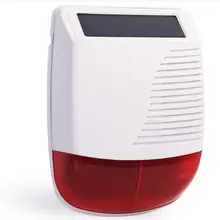 433 МГц беспроводной солнечной энергии стробоскоп сирена для системы охранной сигнализации