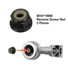 

2 Pieces Set Universal M10x1 Reverse Screw Nut for Grass Trimmer brush cutter