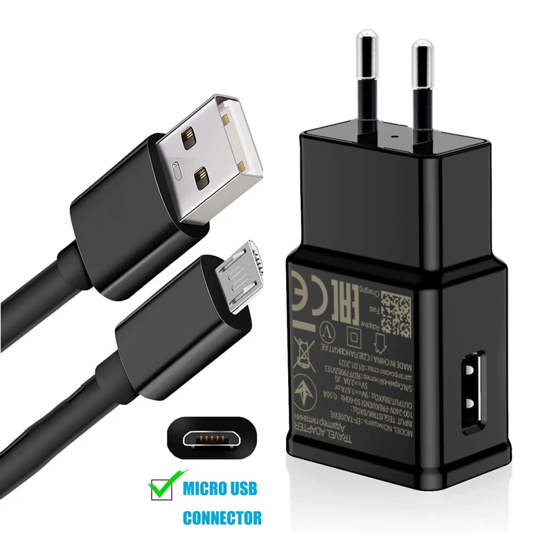 Кабель Micro USB настенный для быстрой зарядки Samsung Galaxy A10 A10S A01 M01 J8 J730 J7 J6 J5 A6 A750