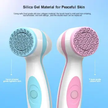 

Silicone Face Cleansing Brush Electric Facial Cleansing Brush Sonic Pore Deep Washing Massage Brush Skin Care Massager Face Lift