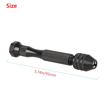 

26pcs Precision Drill Bits Hand Kit Pin Vise Drilling Holes Jewelries Beads Olive Nut Wooden Rotary Tools