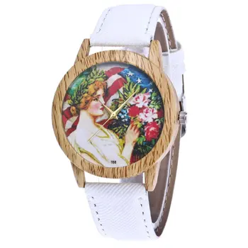 

Teenage girl Pattern Luxury Fashion Denimr Strap Cheap Women Quartz Watch Women Valentine Gifts 2018 Montre Sport Bracelet Wrist