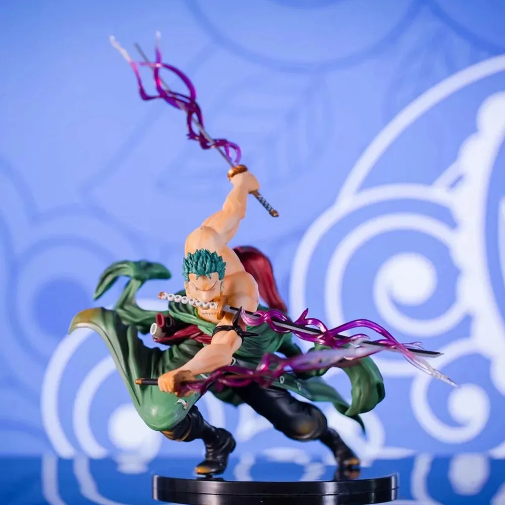 Одна деталь Зоро три тысячи мира эффект ПВХ фигурки one piece Аниме Roronoa Zoro Коллекция Модель игрушки Diorama