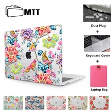 MTT туфли с цветами из стразов чехол для ноутбука Macbook Air Pro retina, возрастом 11, 12, 13, 15 дюймов с сенсорной панелью жесткий чехол для macbook 13,3 дюймов чехол для ноутбука