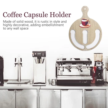 

Hotel Wear Resistant Coffee Capsule Holder Cafe Desktop Space Saving Wall Mounting Storage Organizer Kitchen Tea House Durable