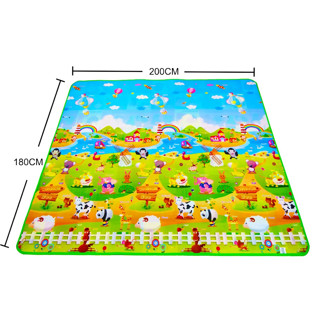 

Good Quality Double-sided Crawling Mat Moistureproof Waterproof Floor Mat Educational Mat Kids Rug Baby Gym 0.5cm 13-24 Month
