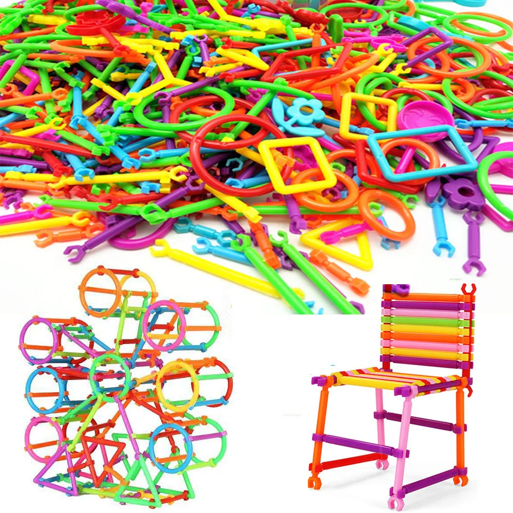 

65/120Pcs Sticks New Assembled Building Blocks DIY Smart Stick Block Toy for Children Different Shaped Learning Toys Xmas Gifts