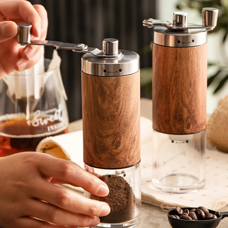 

Manual Coffee Grinder Stainless Steel Espresso Coffee Beans Grinder Hand-held Mini Herb Grain Salt Pepper Kitchen Grinding Tool