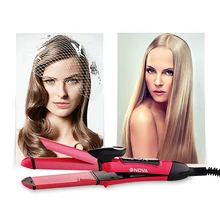 Электрический 2 в 1 выпрямитель для волос и бигуди, профессиональная палочка, щипцы для завивки волос, модные женские щипцы для завивки волос