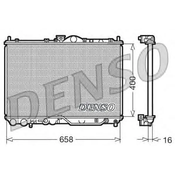 Радиатор Системы Охлаждения Mitsubishi: Carisma 1.8i 16v Denso арт. DRM45011