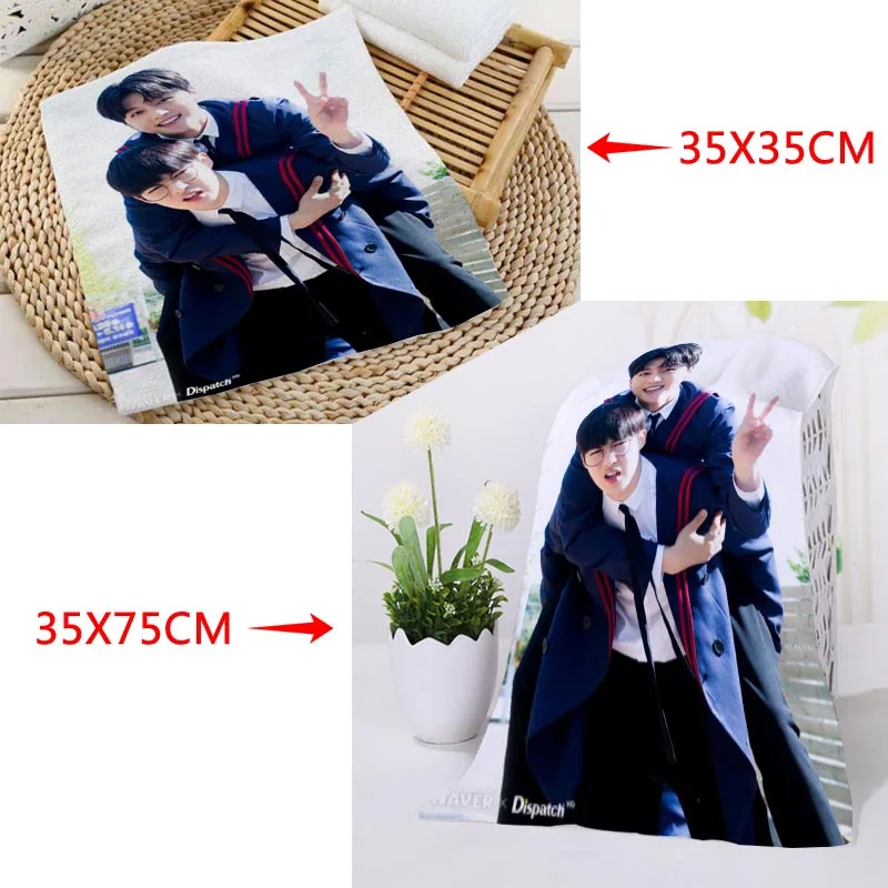 35x35 см, 35x75 см полотенца на заказ KPOP SF9 печатные квадратные полотенца микрофибра Абсорбирующая сушка банные полотенца мочалка