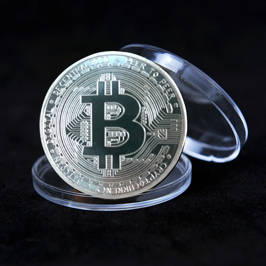 Позолоченный Биткоин монета художественный сувенир отличный подарок
