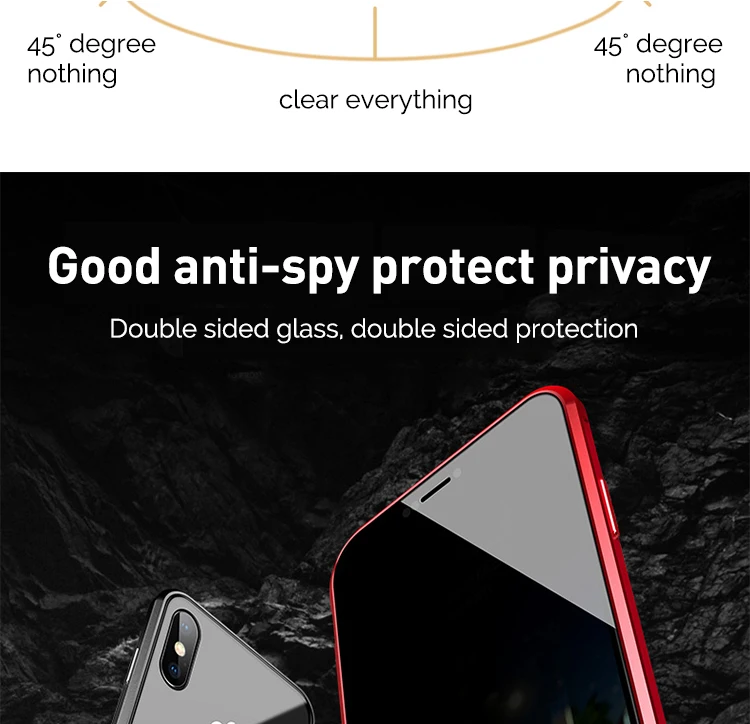 Магнитный адсорбционный чехол для IPhone 11 Pro XS MAX X XR 8 7 Plus 6 6s чехол двухсторонний стеклянный Магнитный чехол 7 Plus Funda Coque