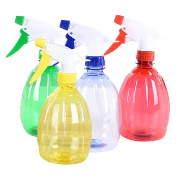 

4 pcs Spray Kettles Hand Pressure Candy Color Refillable Empty Watering Tool Sprinkling Kettle