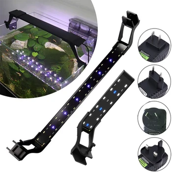 

Gako Aquarium Light Ultra-thin Metal SMD Clip Blue White LED Lamp Extendable Bracket Light for Fish Tank Plant Grow
