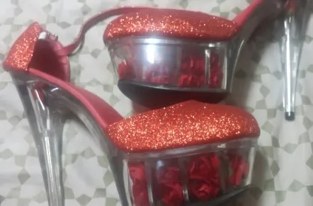 15cm The new bride's shoes are in a sexy show, with 15 cm high and one pair of wedding Dance Shoes