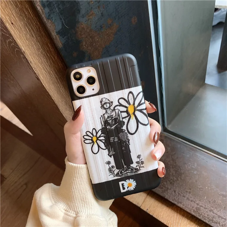 Модный чехол для телефона GD Art с рисунками цветов iPhone 11 Pro Max X Xsmax XR Xs 7 Puls 8 мягкие