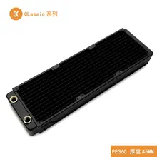 EKWB EK-CoolStream Classic PE 360mm Copper Black Radiator 393 x 120 x 45mm(L x W x H) G1/4,Water Cooling heat dissipation