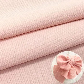 

50cm*160cm Plain Elastic Bullet Jacquard Twill Bubble Knit Fabric Granular fabric for Bow Headdress Dress Coat DIY Handmade