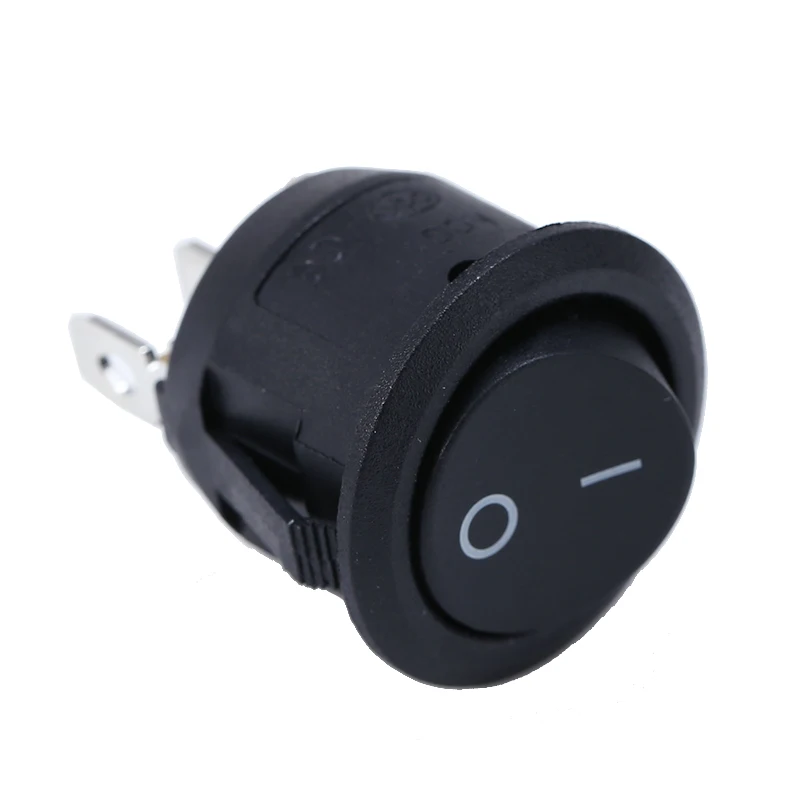 Round Black Rocker Switch ON/OFF 3 Terminals Waterproof LED Illuminated 12V For Car Dashboard Dash Boat 30*23mm Mayitr | Обустройство