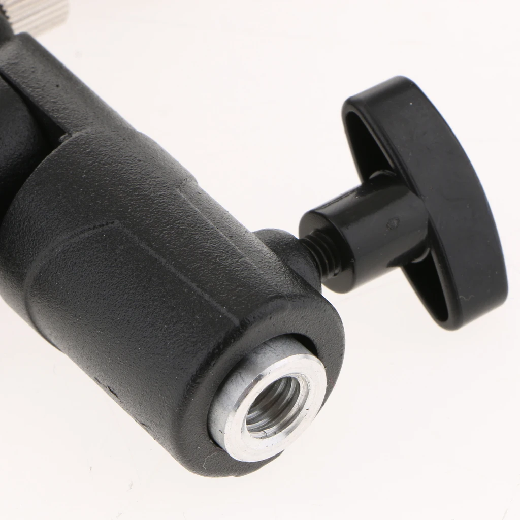 Dual Flash Bracket Hot Shoe Speedlight Stand Umbrella Holder Light Stand Bracket Mount for Studio Video DSLR Camera