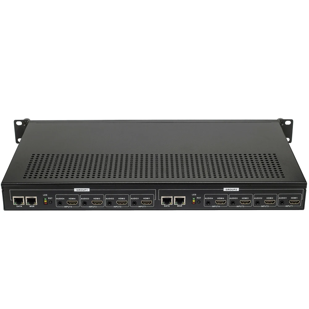 1U стойка MPEG-4 H.264 8Ch HDMI видео поток кодировщик прямой поток HD IPTV кодировщик 8 каналов HDMI к HTTP RTSP RTMP HLS кодировщик
