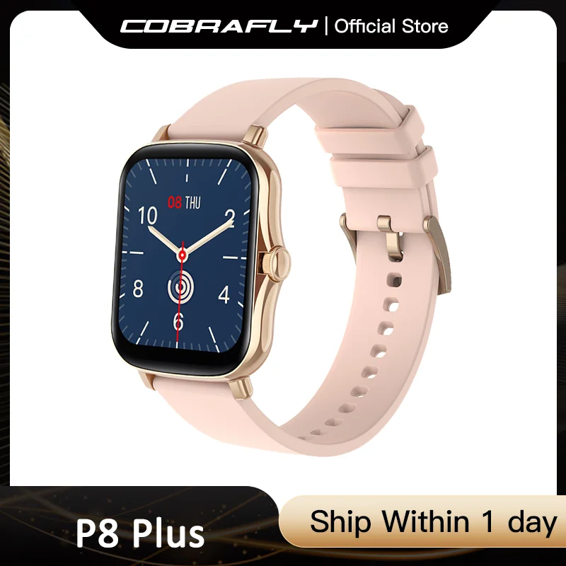 Смарт-часы COBRAFLY P8 Plus 1 69 дюйма унисекс IP67 С Пульсометром | Электроника