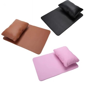 

Nail Art Equipment Hand Rest Cushion Pillow Soft PU Leather Hand Holder and Folding Manicure Table Mat Manicure