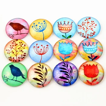 

10pcs 25mm Mixed Handmade Photo Glass Cabochons (I6-37)