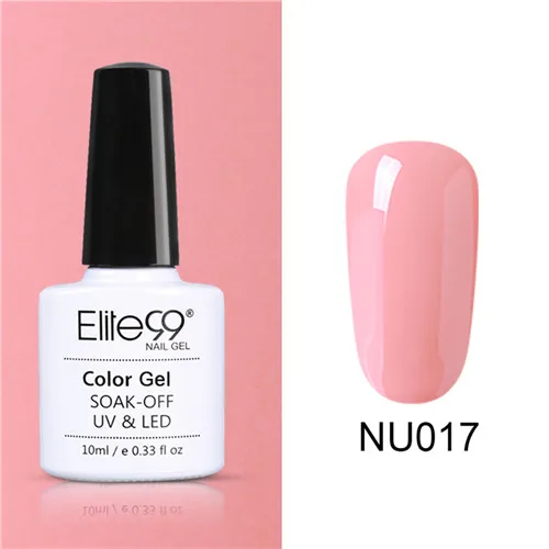 Elite99 Радужный гель для ногтей с блёстками лак Soak Off UV светодиодный голограмма лак для ногтей 10 мл голографический эффект лак для ногтей - Цвет: NU017