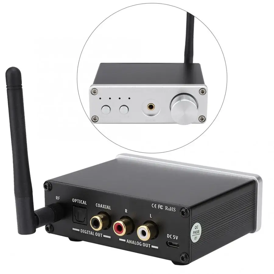 Аудио декодер DAC Bluetooth 5 0 USB усилитель для наушников цифровой кодировщик с
