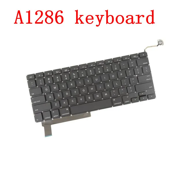 A1286 Клавиатура для ноутбука Macbook pro 15,4 дюймов ноутбук MB985 MB986 MC371 MC372 MC373 MC721 MC723 MD103 MD104 клавиатуры 2009-2012