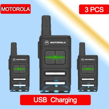 

3 PCS MOTOLORA MINI Walkie Talkie Band Portable CB Ham Radio Station Amateur Police Scanner Radio Intercome walkie-talkies