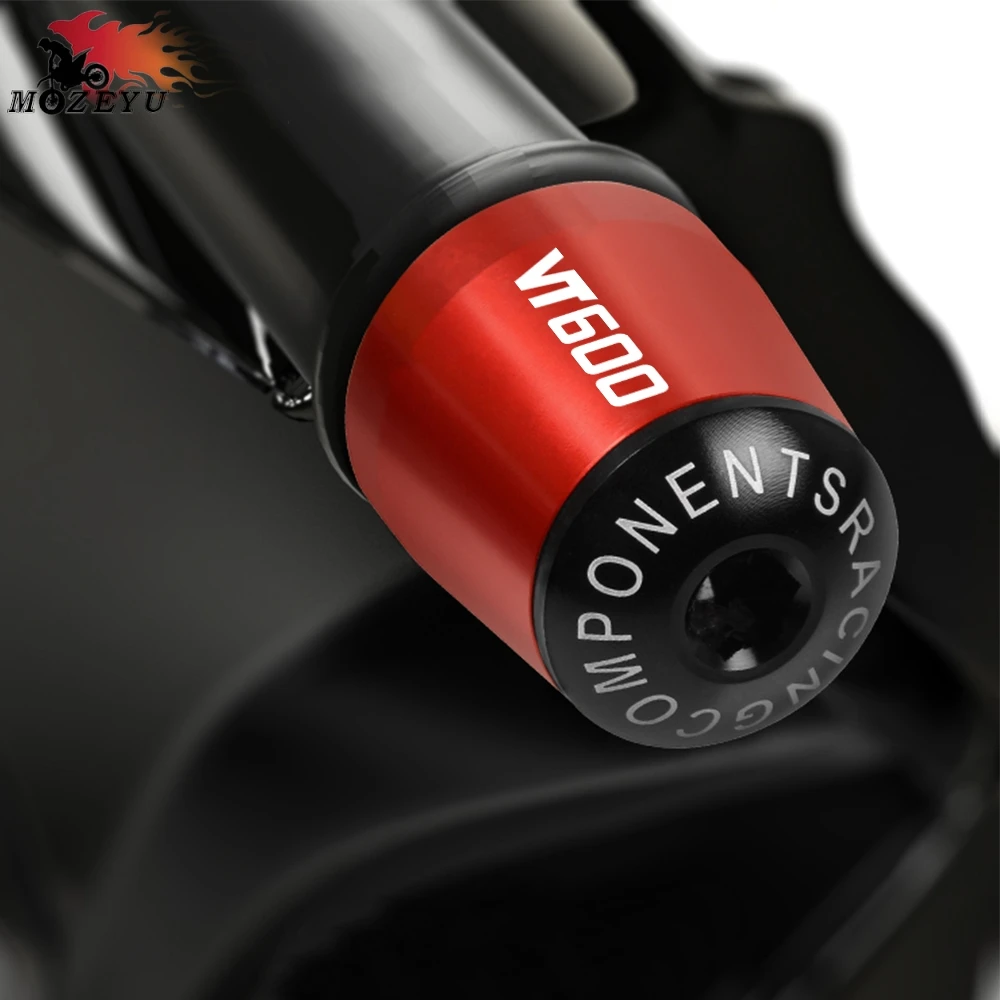 

With VT600 LOGO Motorcycle 7/8" 22MM Aluminum Handlebar Hand Bar Ends Handle Bar End Grips Cap Perfect For HONDA VT600 vt600