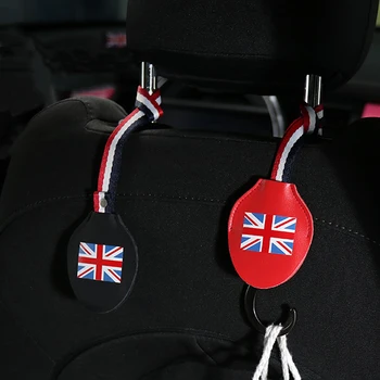 

1pc Car Styling Seat Hook Union Jack Hidden Pothook For Mini Cooper One S JCW F56 F55 F60 R56 R55 R60 Countryman Car Accessories