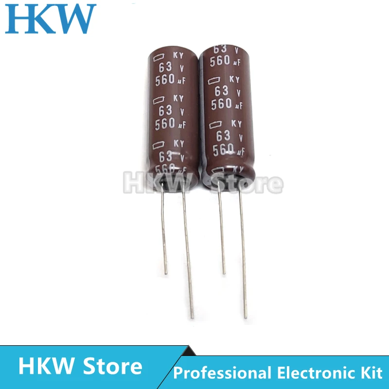 10 peças 560uf 63v ncc série ky