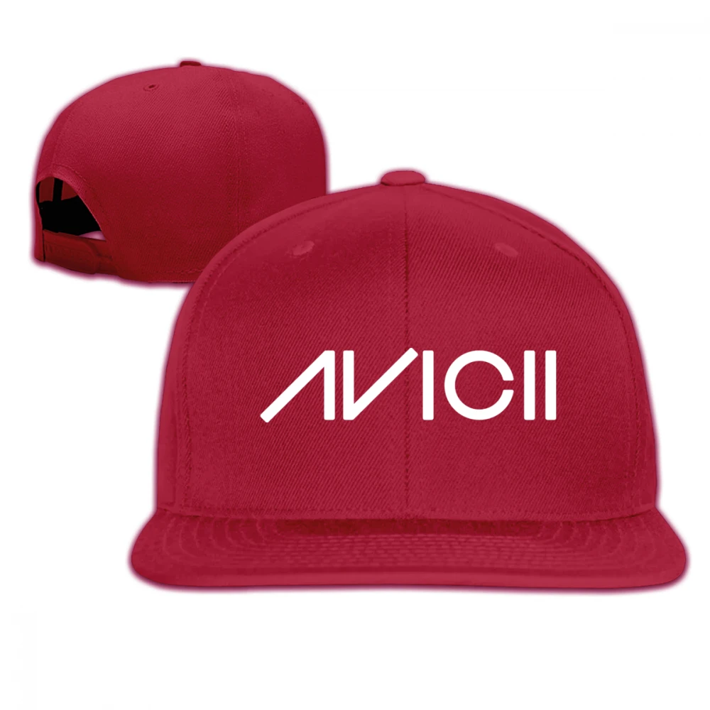 Бургундия Мужская Женская Dj Avicii бейсболка с принтом Регулируемая унисекс на заказ хип-хоп бейсболка головные уборы - Цвет: Бургундия