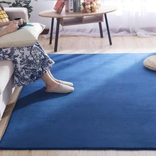 Alfombra de Lana Coral para Sala de Estar, Tapete Moderno Insonorizado de Color Liso para Mesa de Té, Juego de Niños para Gatear, Antideslizante, Gris